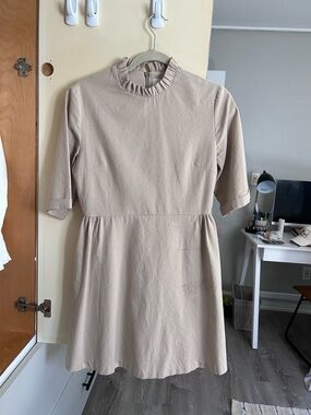 Olive Clothing Mini Dress Tan/Beige (OS)